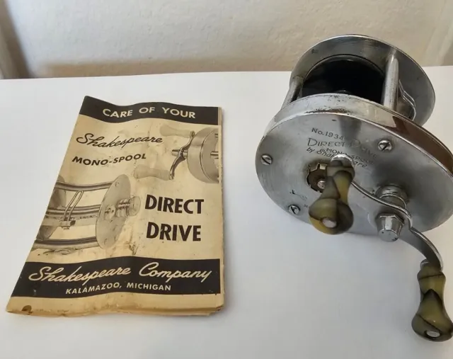 SHAKESPEARE 1934 DIRECT Drive MonoSpool Model EK Casting Reel - With Orig  Manual $11.99 - PicClick