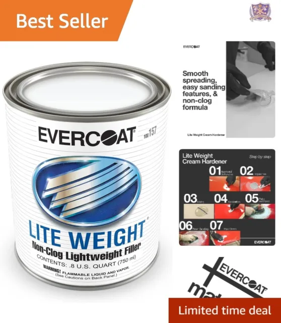 Evercoat Lite Weight Body Filler - Clog-Free Body