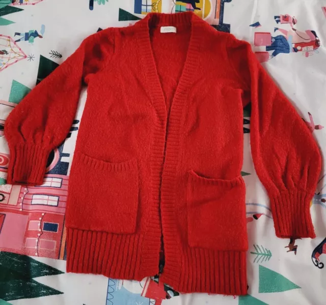 Cardigan rosso caldo Next con tasche taglia 3 anni combinazione spedizione costruire un pacchetto