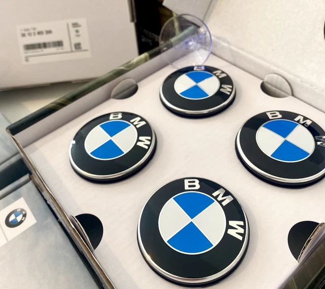 Genuine BMW Next Dark Design Wheel Center Cap Set - 56mm