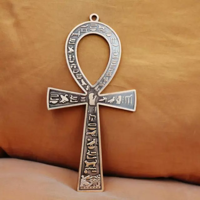 Amazing Bronze Egyptian Wall Plaque Ancient Cross ANKH "Key of Life"....LARGE