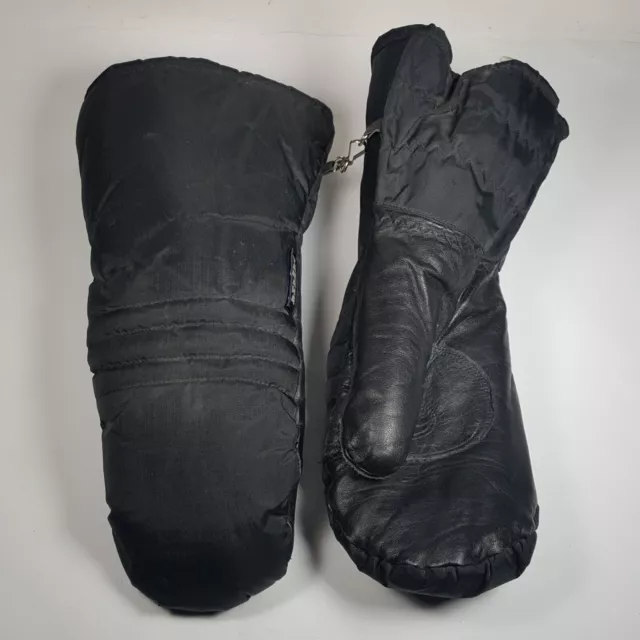 Vintage Yamaha Motorcycle Snowmobile Gloves Men’s Medium Black Leather Long