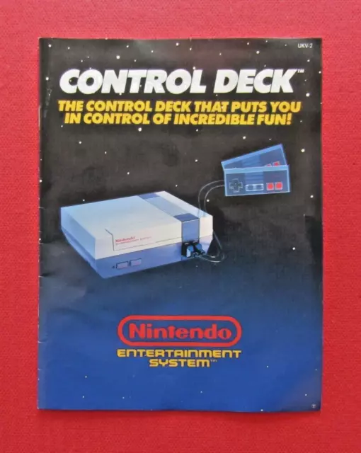 Nes Console Control Deck Manual Booklet Nintendo Entertainment System English 2