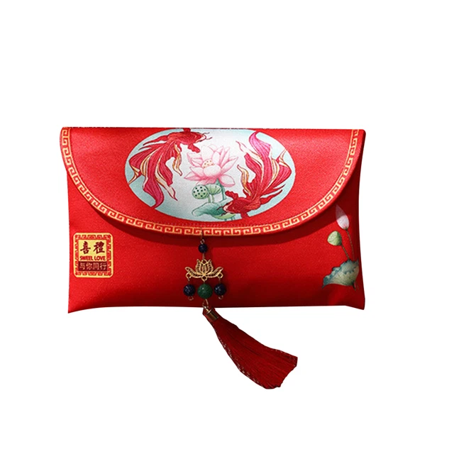 Lucky Money Pocket Soft Surafce Attractive Festive Touch New Year Red Envelope