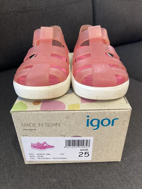 IGOR JELLY SANDALS Fuchsia Pink Size 25 10.00 PicClick UK
