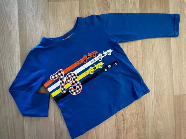 T-shirt auto da corsa mini ribelle blu bambino 12-18 mesi