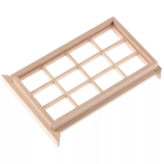 1:12 Dollhouse Miniature Wooden 12-pane Window Frame Model Accessories Toys_xi