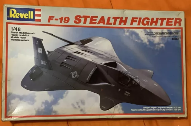 Revell No.04580 Lockheed F-19 Stealth Fighter Model Kit - Scale 1/48  - Boxed