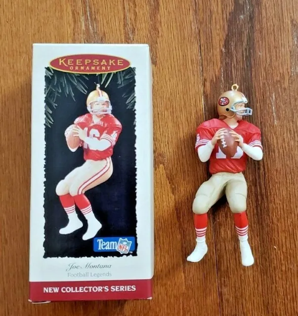 Vintage Joe Montana Christmas Ornament - NFL Ornament - San Francisco 49ERS