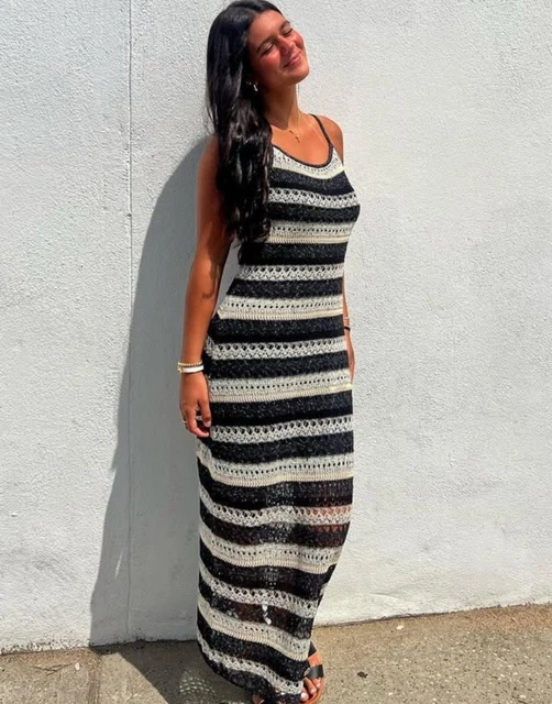 ZARA MULTICOLOR CROCHET Stripe Knit Long Dress Size M New 37.10 - PicClick UK ZARA MULTICOLOR CROCHET Stripe Knit Long Dress Size M New 37.10 - PicClick UK