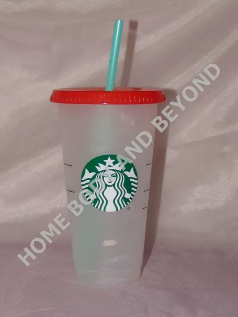 STARBUCKS Summer Wave Confetti Swirl 24 OZ Color Changing Cold Cup Tumbler