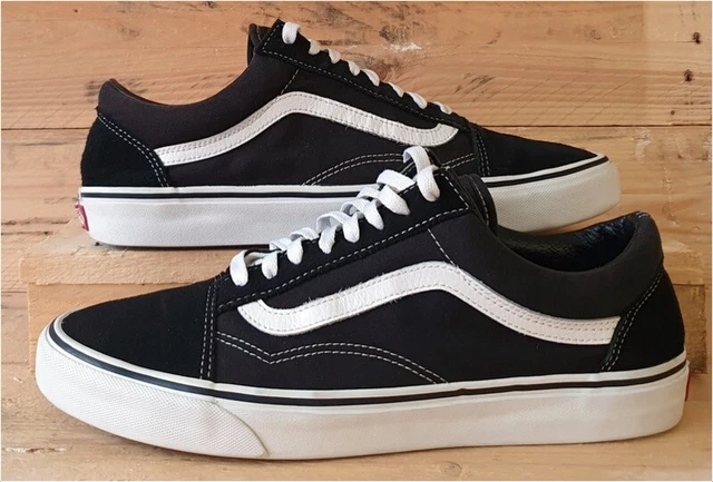 Vans Old Skool Low Canvas Trainers UK10.5/US11.5/EU45 751505 Black/White