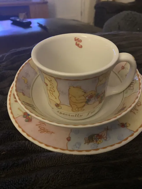 Royal Doulton Winnie the Pooh Christening Collection - Bowl, Plate and Mug Set