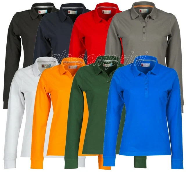 Polo Manica Lunga Maglia In Cotone Donna Payper Florence Lady