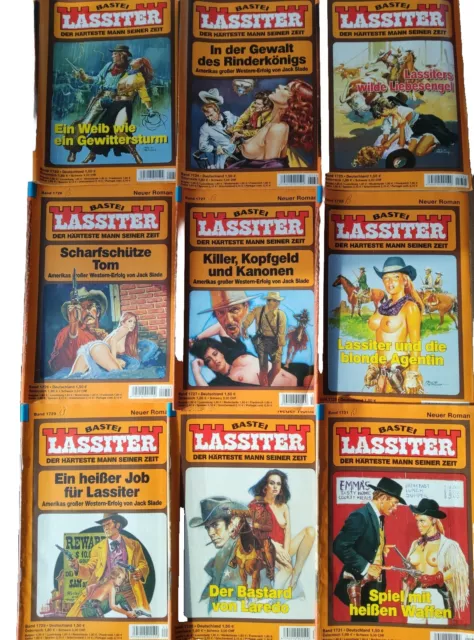 Lassiter. 9 Western-Romane # 1723-1731