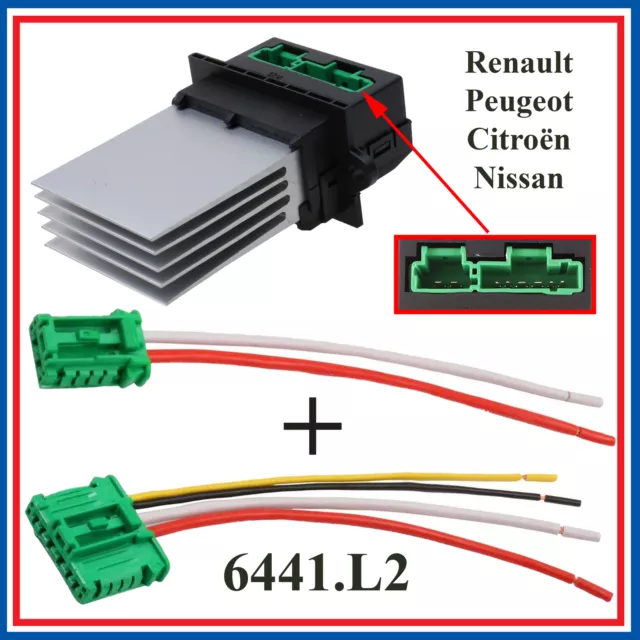 Résistance de chauffage + Faisceau avec climatisation 6441L2 pour C2 C3 C5