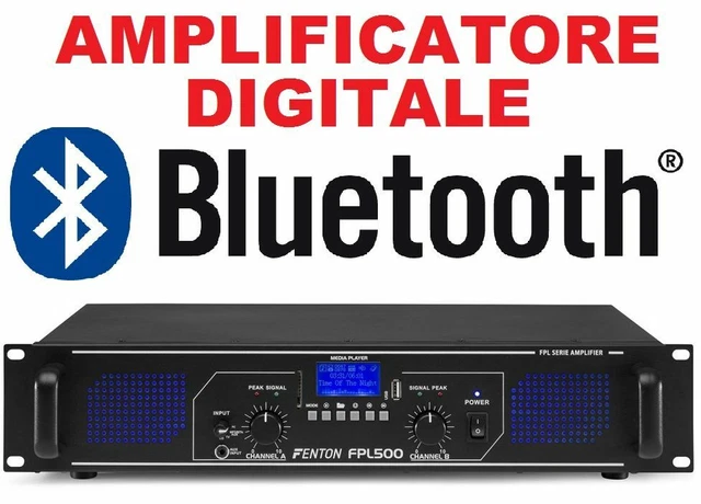 Amplificatore Bluetooth 5 Canali 600W HiFi Con Telecomando - Stereo Digitale Con USB, SD, FM, Microfono Per Casa E Karaoke