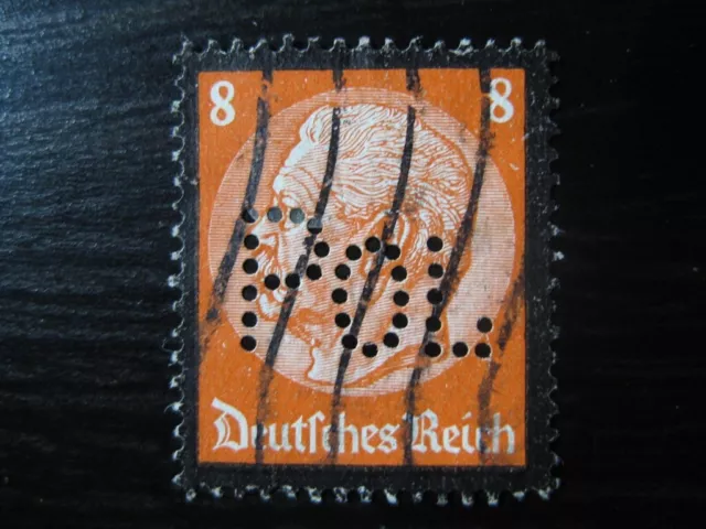 THIRD REICH Mi. #551 scarce used POL Police perfin stamp!