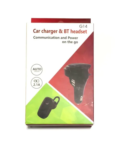 Chargeur Et Casque Bluetooth Sans Fil, 2 En 1, Base Magnétique, 2 Usb, G14