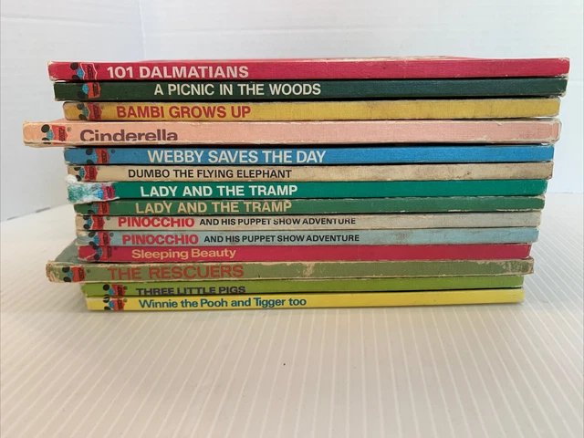 Lot of 14 Walt Disney WONDERFUL WORLD OF READING Hardcover Books Disney Classics