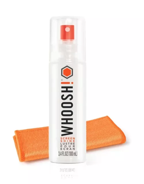 WHOOSH! Tech Hygiene X-Large Go Screen Shine 100ml Wash + Cloth For All Screens