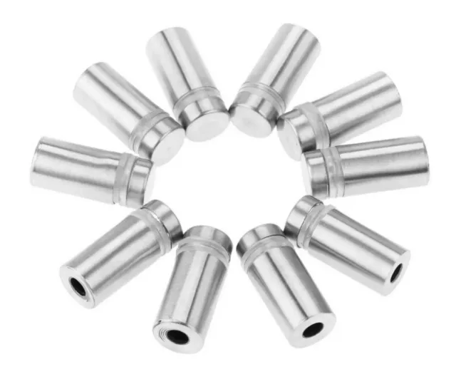 Standoff Fixings Stainless Steel 12mm x 20mm Sign Mounts Standoffs Spacers Bolts