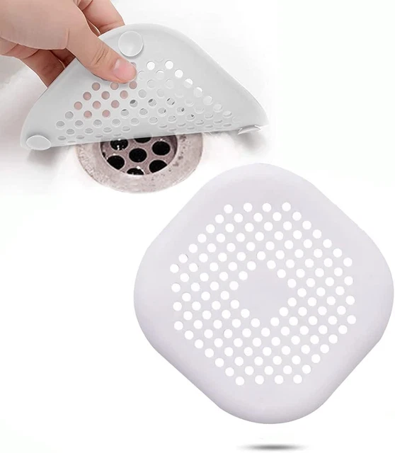 1 pz protezione scarico silicone con ventosa, protezione lavandino, capelli doccia