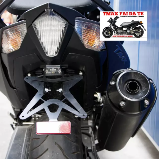 Portatarga Porta Targa Regolabile Yamaha Tmax T max 530 2012 2016