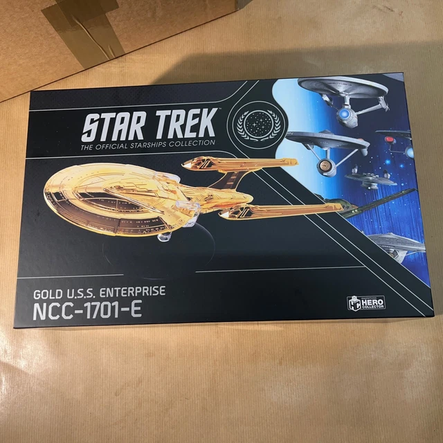 EAGLEMOSS STAR TREK USS Enterprise NCC1701E GOLD XL edition gold
