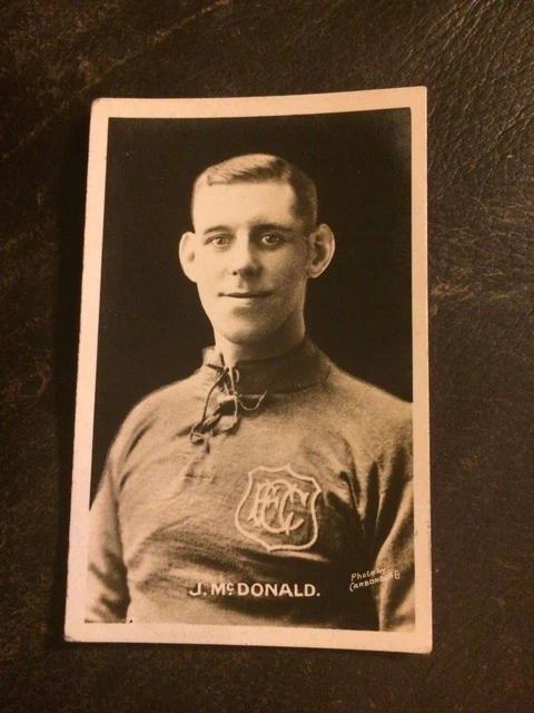 HANDELSKARTE - THOMPSON ABENTEUER SIGNIERT ECHTES FOTO - J. McDONALD (EVERTON) 1923