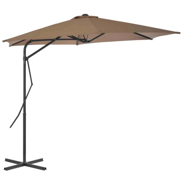 Festnight Ombrellone Da Giardino 250x250 Cm - Talpa: Elegante E Resistente, Con Base A Croce E Rotazione 360° Per Il Tuo Esterno!