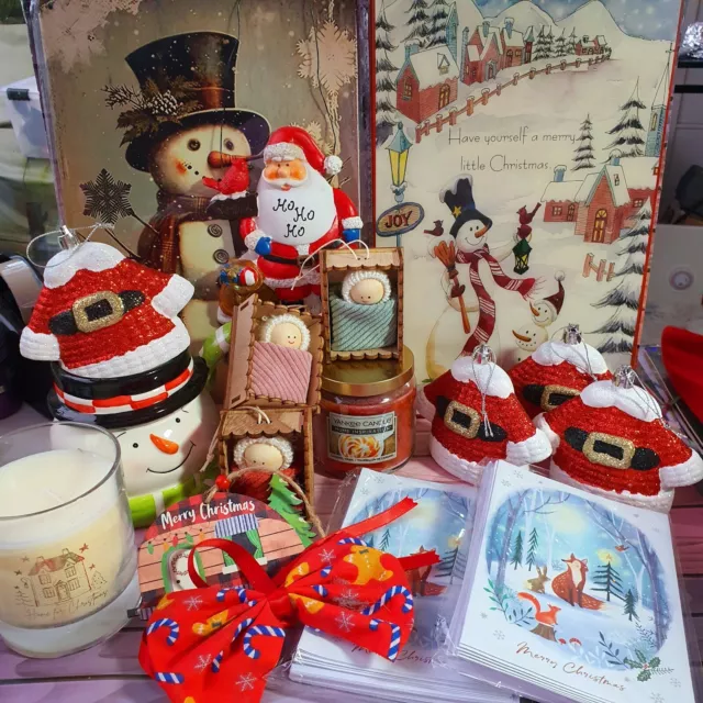 Huge Joblot/ Bundle Assorted Christmas Decorations And Gifts