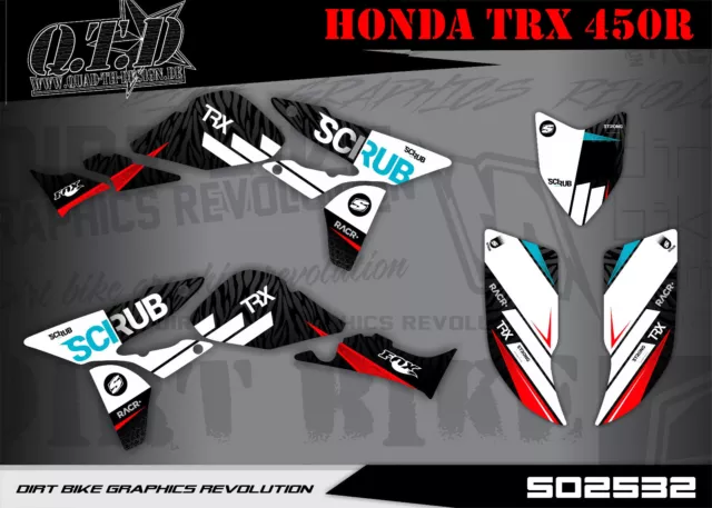 Scrub Dekor Kit Atv Honda Trx 450R Graphic Kit So2532 B