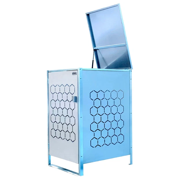 Coperchio Basculante Per Bidone Spazzatura In Acciaio Inox - Diametro 30cm, Argento, Ribaltabile - Foto 10