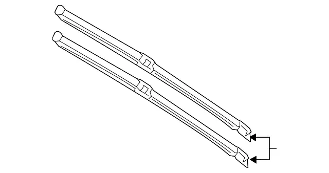 Genuine Mercedes-Benz Wiper Blade 9108240100