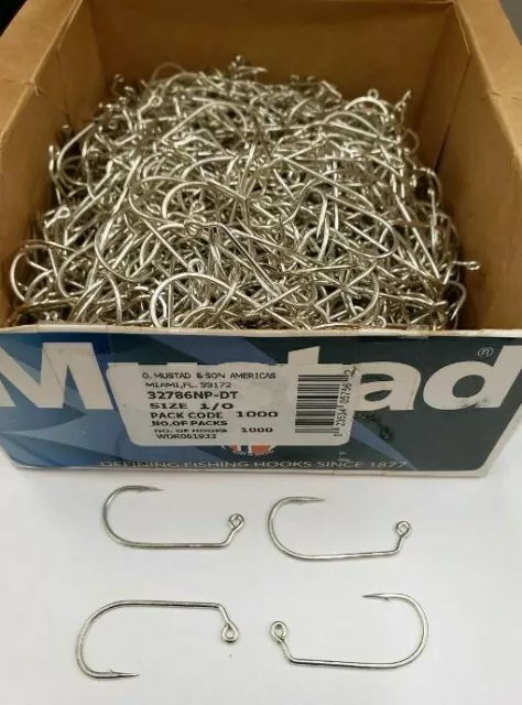 MUSTAD 32786 ULTRA Point 60 Degree DT Wide Bend Jig Hooks Fishing 50,100,1K  Pack $8.99 - PicClick