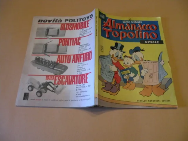 Almanacco Topolino 1964 N.4 Mondadori Walt Disney Originale Ottimo+Figurine