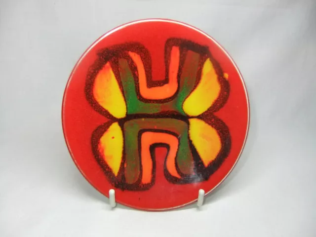 Vintage 1970s Poole Pottery Delphis Abstract Trinket Pin Dish Shape 49 Signed
