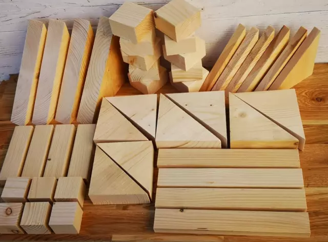 Rectangle Wooden Cubes Blocks Craft Supplies Blocks Wood Cubes Pine  Minecraft