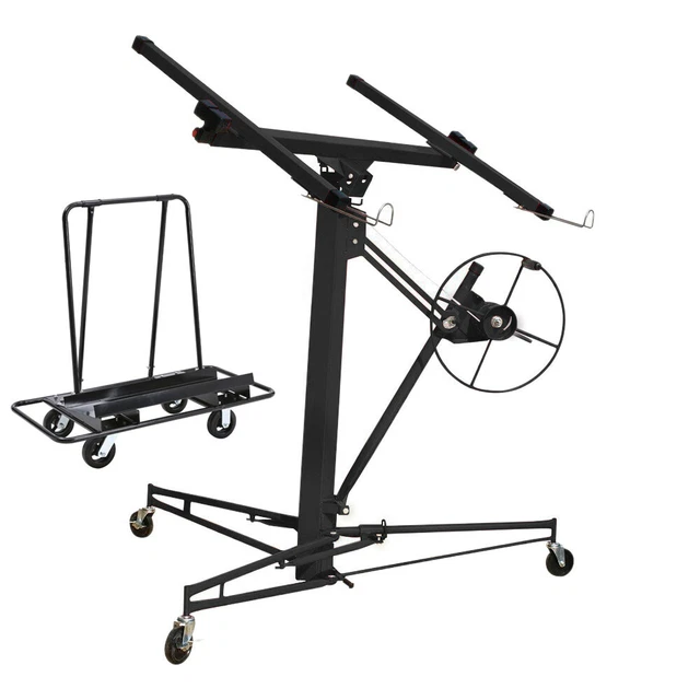 HEAVY DUTY 11FT Drywall Lift Hoist and Plaster Board Trolley for Panels