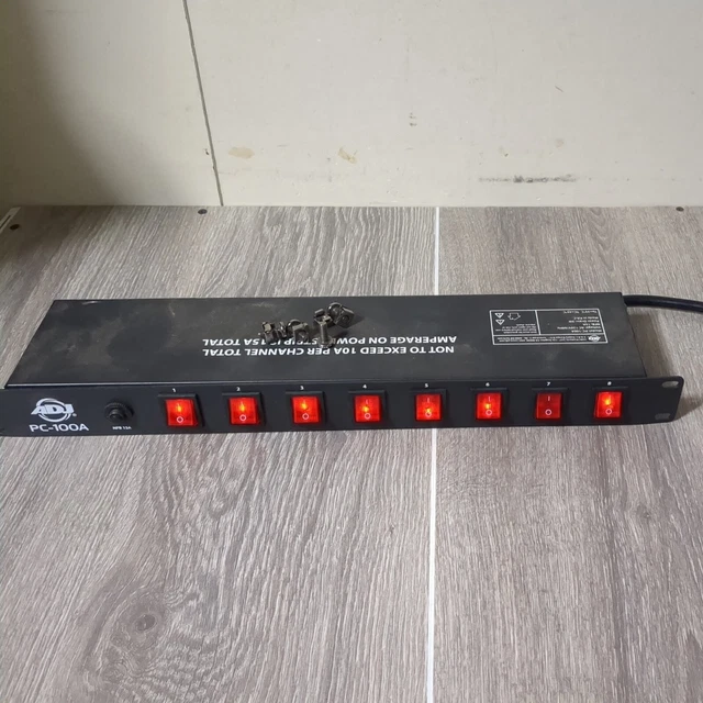 ADJ American DJ PC-100A 19 Inch Rack Light Power Distribution Center with Screws