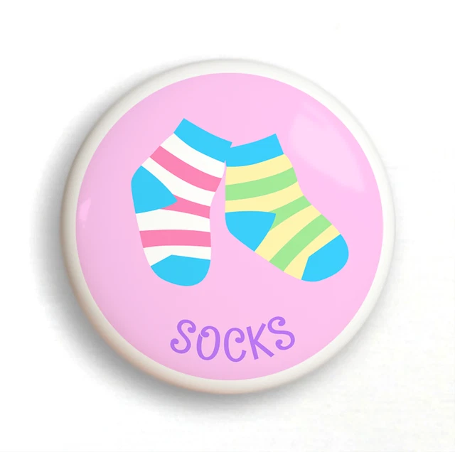 Chaussettes filles dresserz commode organisationnelle tiroir bouton lot de 2 2