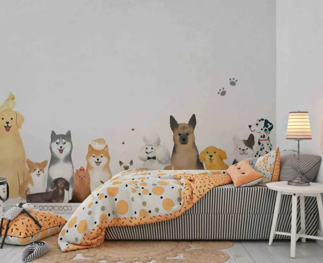 3D Cute Animal Pattern Wallpaper Wall Murals Removable Wallpaper 102