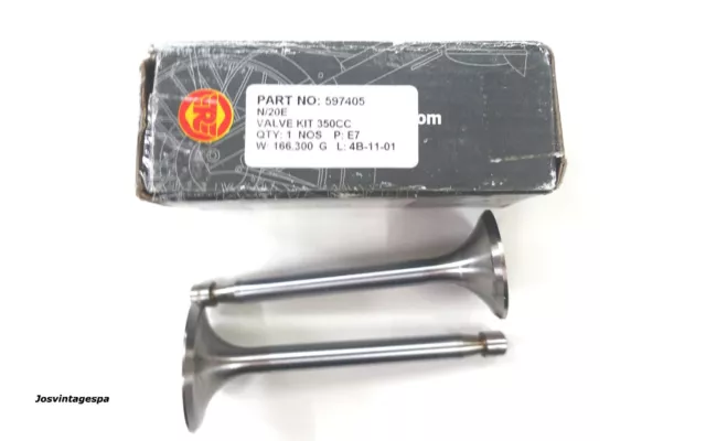 Royal Enfield Einlaß/Auslaßventil valve kit 350cc Original NO 597405