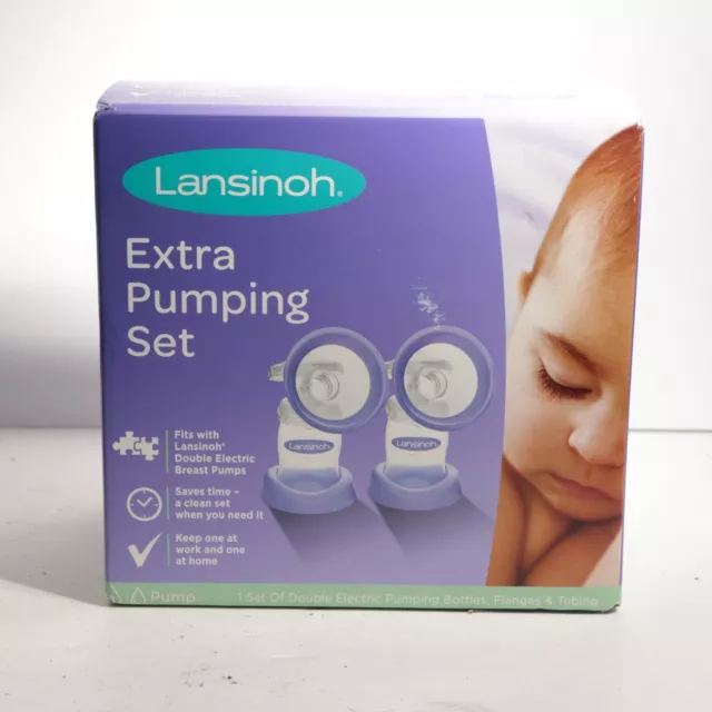 Brand New Lansinoh Extra Pumping Set for Double Electric Breast Pump Sealed