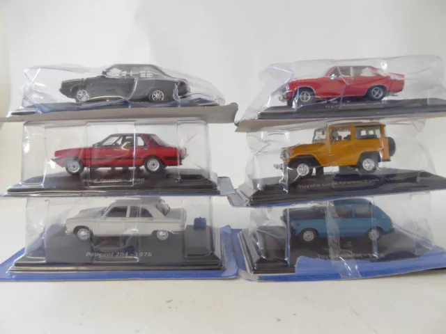 Lot de 6 voitures miniatures 1/43 - Véhicule collection Diecast D26