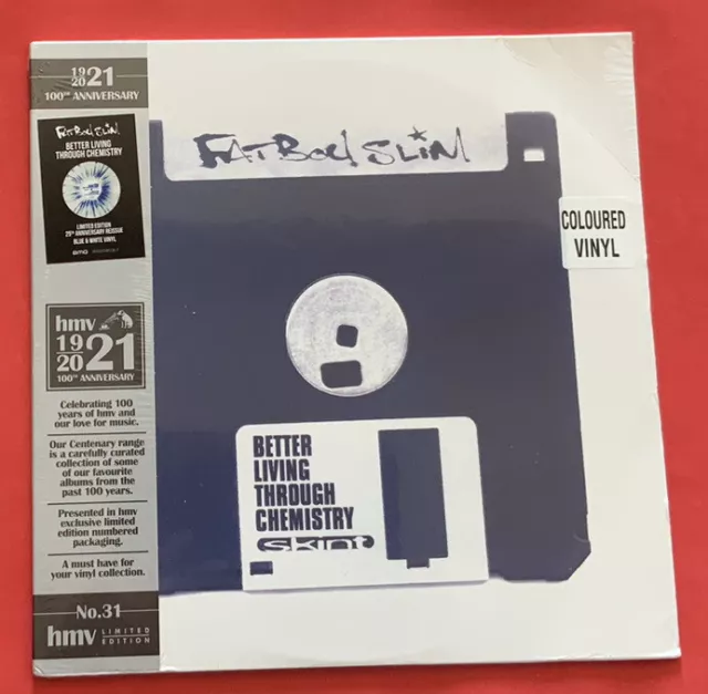 Fatboy Slim Better Living Through Chemistry HMV Ann. Blue & White Vinyl Sealed.