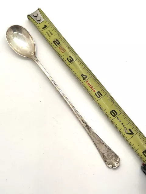 Tiffany and Co Flemish Sterling Silver Iced Tea Spoon 7 1/2" Flatware (1)