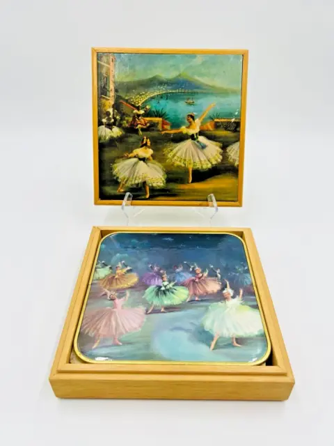 Set of 6 Vintage Lyndalware Ballet Swan Lake Inspired Placemats w/Original Box