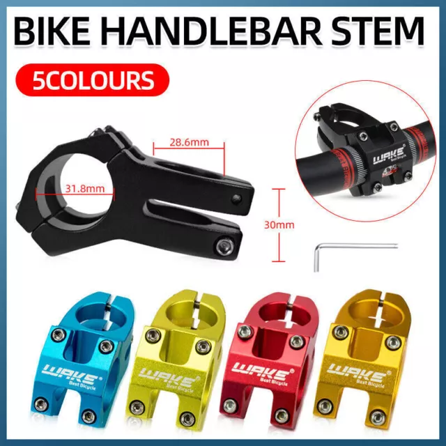 Cycling Bicycle Aluminium Alloy MTB Mountain Bike Handlebar Stem 31.8mm AU Stock